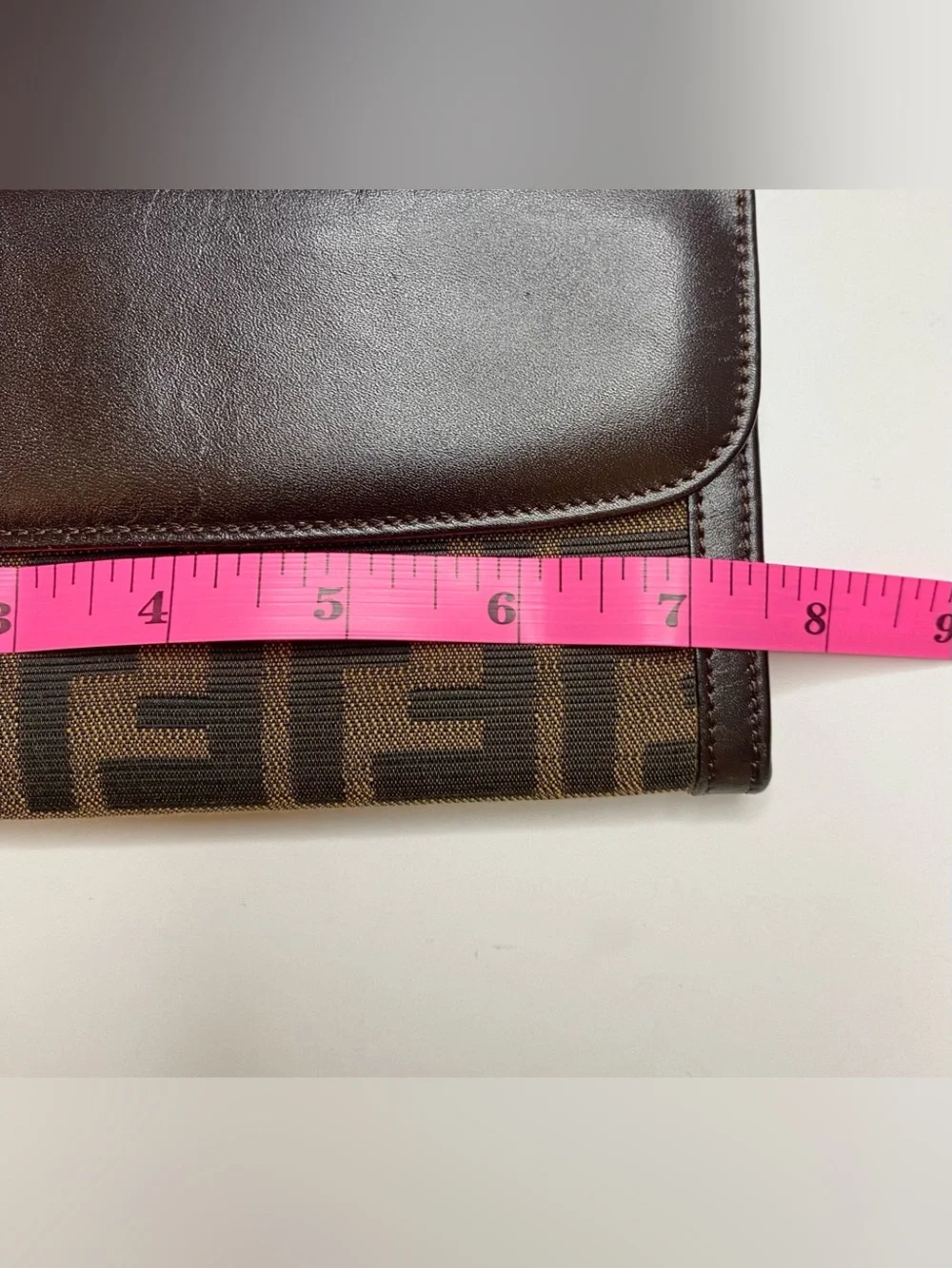 Fendi Brown Zucca Tri-Fold Long Wallet 7.5in x 4in approx. LNC😍